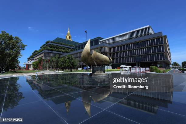 Thailand's Parliament building in Bangkok, Thailand, on Thursday, July 13, 2023. Thai politician Pita Limjaroenrat will have his first shot at...
