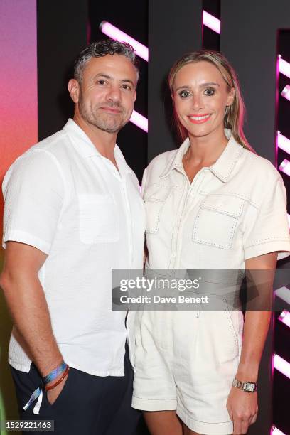 Warren Brown and Anna Woolhouse attend the YRDS Creative Talent Marketing Agency VIP Launch Event at Louie on July 12, 2023 in London, England.