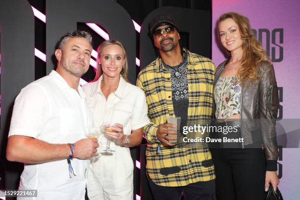 Warren Brown, Anna Woolhouse, David Haye and Sian Osborne attend the YRDS Creative Talent Marketing Agency VIP Launch Event at Louie on July 12, 2023...