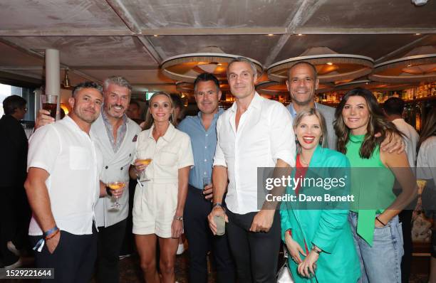 Warren Brown, Jason Tracey, Anna Woolhouse, Kenny Logan, Adam Bidwell, Seth Kirkham, Pips Taylor and Emma Kirkham attend the YRDS Creative Talent...