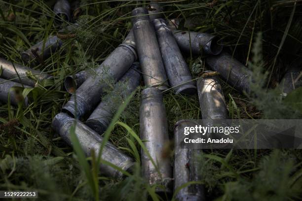 Tank Shell Ground Shell Casings Ground Photos and Premium High Res Pictures - Getty Images