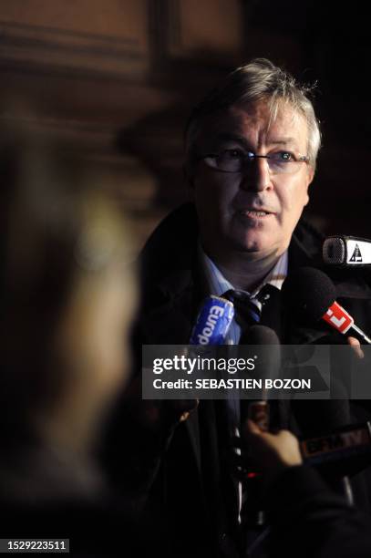 French François Serres, lawyer of German Dieter Krombach, the fugitive German cardiologist convicted over the death of his French stepdaughter,...