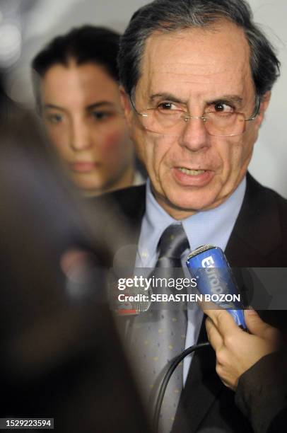 French prosecutor Jean-Pierre Alacchi, speaks to the press at the Mulhouse courthouse, on October 20, 2009 as a fugitive German cardiologist...