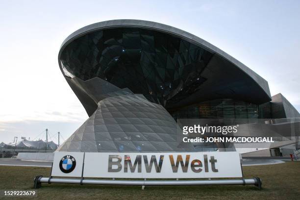 View taken on February 20, 2008 shows German car manufacturer BMW's "BMW World" complex in Munich built by the architects of COOP Himmelbau and...
