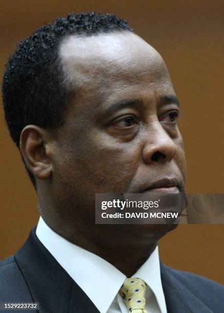 Dr Conrad Murray appears in court at his hearing on involuntary manslaughter charges in the 2009 death of pop star Michael Jackon in Los Angeles...