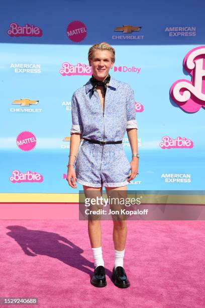 Davis Burleson attends the World Premiere of "Barbie" at the Shrine Auditorium and Expo Hall on July 09, 2023 in Los Angeles, California.