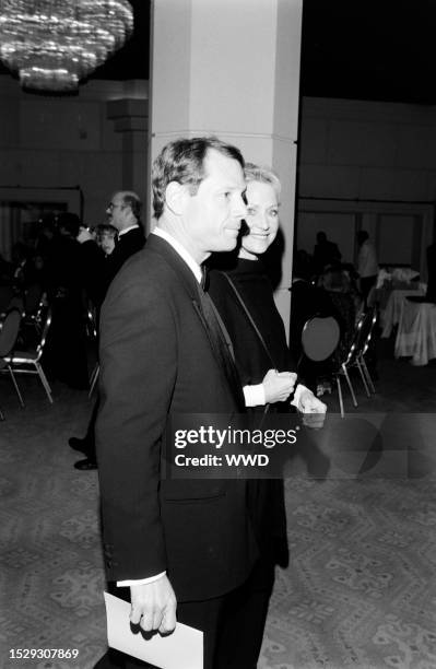 Michael Ovitz and Judy Ovitz attend an event at the Beverly Hilton Hotel in Beverly Hills, California, on March 2, 1995.