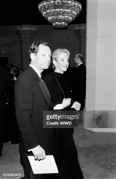 Michael Ovitz and Judy Ovitz attend an event at the Beverly Hilton Hotel in Beverly Hills, California, on March 2, 1995.