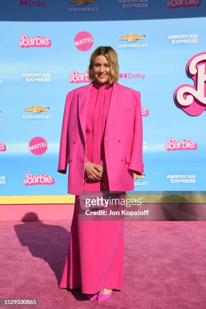 Greta Gerwig attends the World Premiere of "Barbie" at the Shrine Auditorium and Expo Hall on July 09, 2023 in Los Angeles, California.