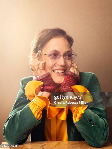 Actor Vicky Krieps is photographed for the Telegraph on December 31, 2022 in New York, United States.