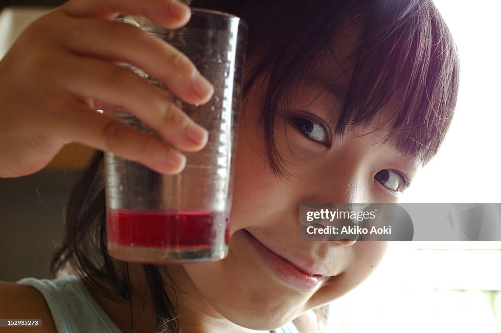 Girl and glass