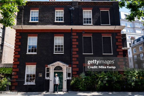 Property with bricked up windows in the exclusive area of Mayfair on 7th July 2023 in London, United Kingdom. Window tax was a property tax based on...