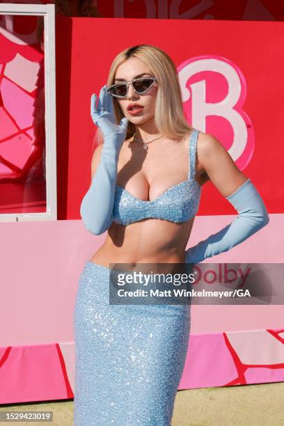 Ava Max attends the world premiere of "Barbie" at Shrine Auditorium and Expo Hall on July 09, 2023 in Los Angeles, California.