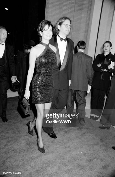 Sela Ward and Howard Sherman attend an event, benefitting the Revlon/UCLA Women's Cancer Research Program, at the Barney's retail store in Beverly...