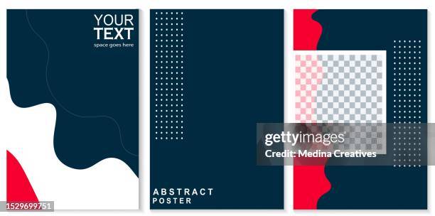 stockillustraties, clipart, cartoons en iconen met set of abstract template post for social media background - sjablonen voor social media