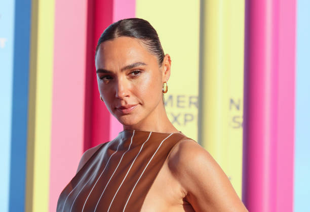 Gal Gadot attends the World Premiere of "Barbie" at Shrine Auditorium and Expo Hall on July 09, 2023 in Los Angeles, California.