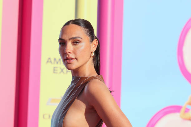 Gal Gadot attends the World Premiere of "Barbie" at Shrine Auditorium and Expo Hall on July 09, 2023 in Los Angeles, California.