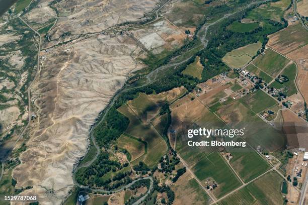 The San Miguel River during a LightHawk flight near Naturita, Colorado, US, on Wednesday, July 12, 2023. The Colorado River Basin stretches through...