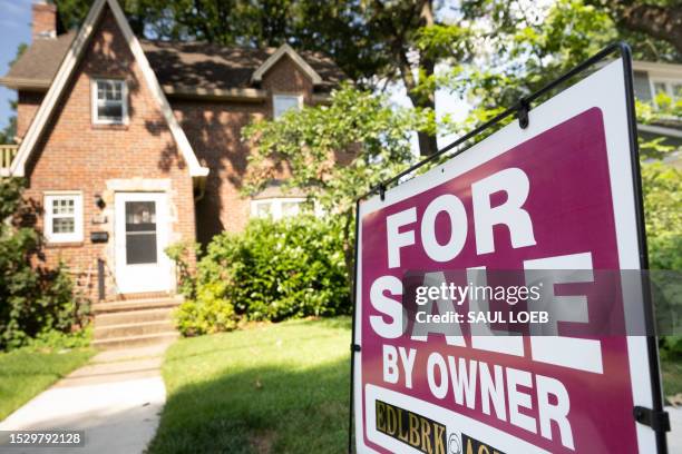 House is for sale in Arlington, Virginia, July 13, 2023.