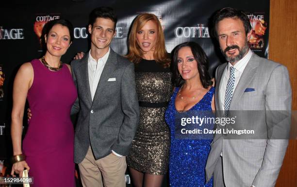 Actors Bellemy Young, Ken Baumann and Kristen Dalton, producer Bettina Tendler O'Mara and actor David Arquette attend the premiere of Entertainment...