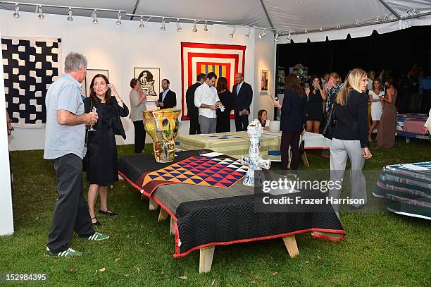 Atmosphere at the GiveLove 2nd Annual Art Auction And Fundraiser For Haiti With Patricia Arquette & Rosetta Getty held at a private residence on...