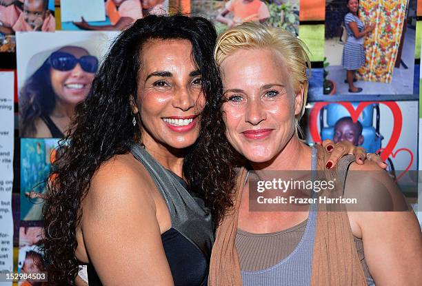 Charity Co-Founders Shanit Schwartz and Patricia Arquette, actress attend the GiveLove 2nd Annual Art Auction And Fundraiser For Haiti With Patricia...