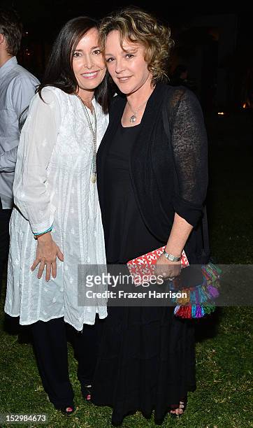 Actressess Caroleen Feeney and Bonnie Bedelia, attend the GiveLove 2nd Annual Art Auction And Fundraiser For Haiti With Patricia Arquette & Rosetta...