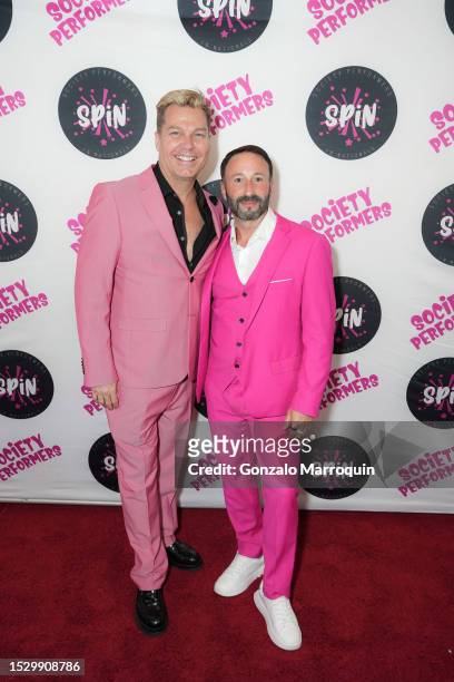 John Stevens and Joe Lorenzo attend the Society Performers Academy Hosts SPiN Nationals Hosted By Joe Lorenzo With Guests, Blac Chyna And Young...