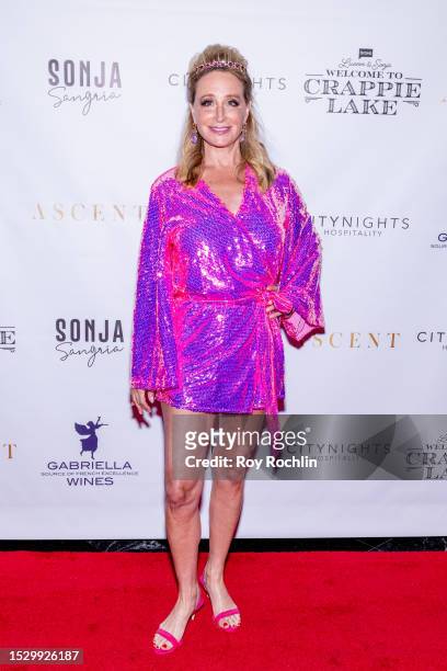 Sonja Morgan attends the "Luann and Sonja: Welcome to Crappie Lake" premiere party at Ascent Lounge on July 09, 2023 in New York City.