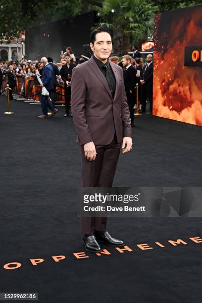 David Dastmalchian attends UK Premiere of "Oppenheimer" at the Odeon Luxe Leicester Square on July 13, 2023 in London, England.
