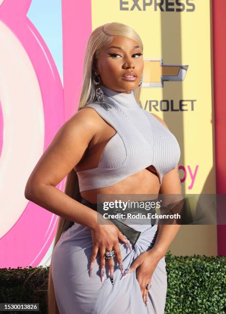 Nicki Minaj attends the World Premiere of "Barbie" at Shrine Auditorium and Expo Hall on July 09, 2023 in Los Angeles, California.