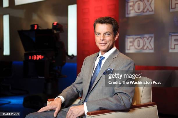 Fox News anchor Shepard Smith on the set of "Studio B with Shepard Smith" at Fox News studios in New York. Fox News Channel celebrated its 15th...