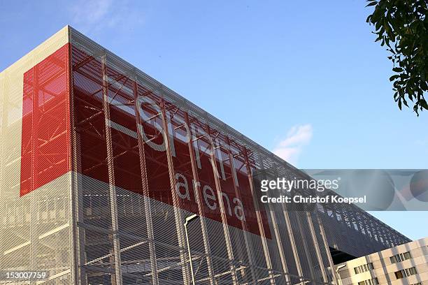 General view of the Esprit-Arena prior to the Bundesliga match between Fortuna Duesseldorf and FC Schalke 04 at Esprit-Arena on September 28, 2012 in...