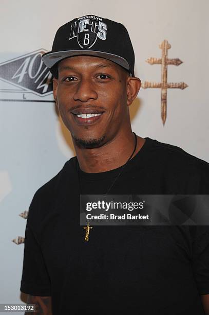 Keith Bogans attend D'USSE Cognac + JAY-Z Host The Official Barclays Concert after party at 40 / 40 Club on September 28, 2012 in New York City.