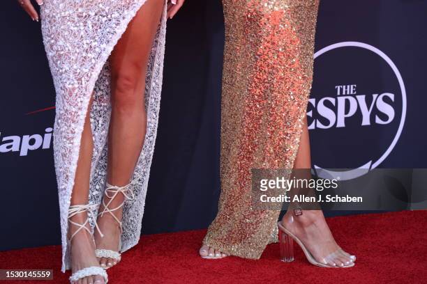 Hollywood, CA Haley Cavinder and Hanna Cavinder arrive on the red carpet at the 2023 ESPY Awards in Dolby Theatre in Hollywood Wednesday, July 12,...