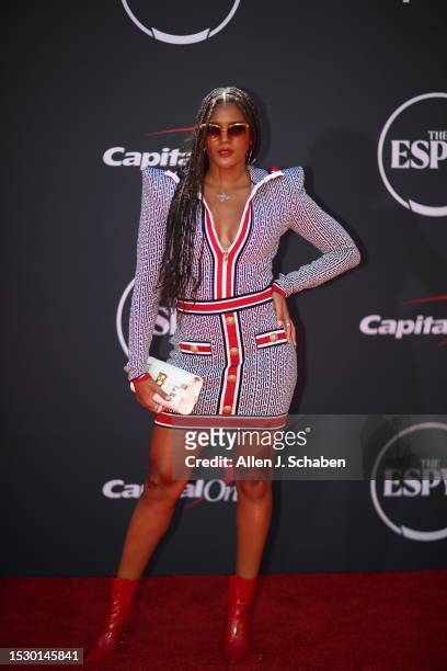 Hollywood, CA Basketball player/businesswoman Bianca Winslow arrives on the red carpet at the 2023 ESPY Awards in Dolby Theatre in Hollywood...