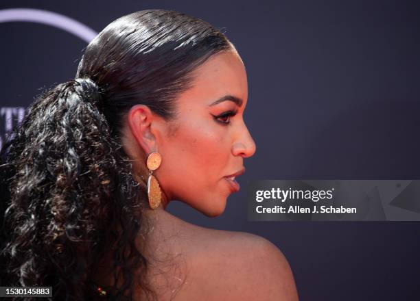 Hollywood, CA NFL Network reporter MJ Acosta-Ruiz arrives on the red carpet at the 2023 ESPY Awards in Dolby Theatre in Hollywood Wednesday, July 12,...