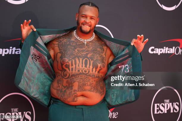 Hollywood, CA Dion Dawkins arrives on the red carpet at the 2023 ESPY Awards in Dolby Theatre in Hollywood Wednesday, July 12, 2023. The 2023 ESPY...