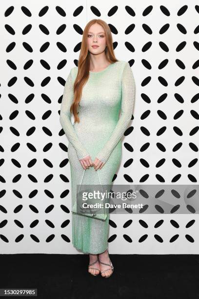 Larsen Thompson attends the British Vogue x Self Portrait Summer Party at Chiltern Firehouse on July 13, 2023 in London, England.