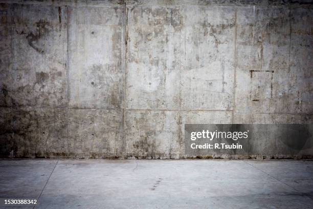 grungy concrete wall and floor as background - img_1850 stock pictures, royalty-free photos & images