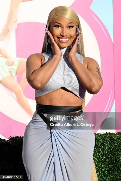 Nicki Minaj attends the World Premiere Of "Barbie" held at Shrine Auditorium and Expo Hall on July 09, 2023 in Los Angeles, California.