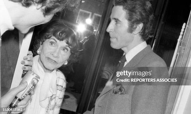 Coco Chanel et Jacques Chazot à Paris en 1970