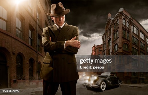 1940 er Jahre stilisierte Film Noir Gangster 1940 er Jahre stilisierte Film Noir Gangster