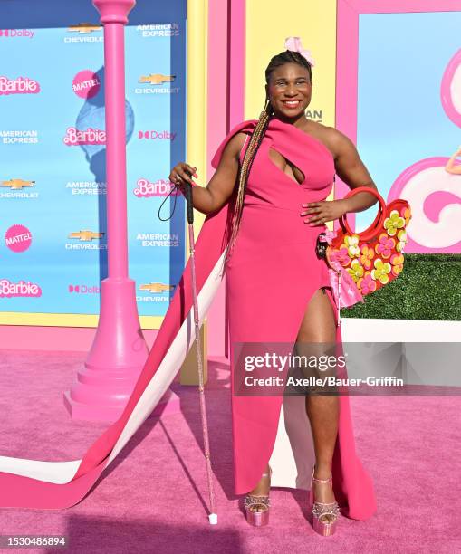 Lachi attends the World Premiere of "Barbie" at Shrine Auditorium and Expo Hall on July 09, 2023 in Los Angeles, California.