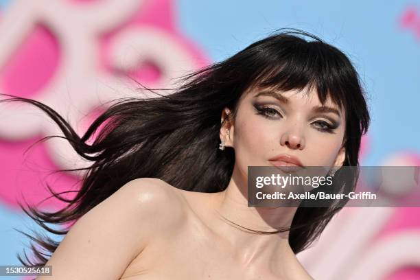 Dove Cameron attends the World Premiere of "Barbie" at Shrine Auditorium and Expo Hall on July 09, 2023 in Los Angeles, California.