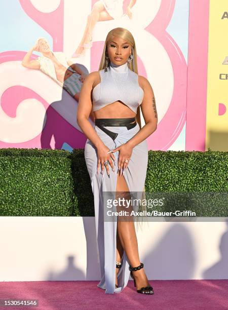 Nicki Minaj attends the World Premiere of "Barbie" at Shrine Auditorium and Expo Hall on July 09, 2023 in Los Angeles, California.