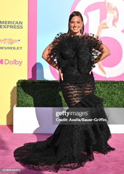 Ashley Graham attends the World Premiere of "Barbie" at Shrine Auditorium and Expo Hall on July 09, 2023 in Los Angeles, California.