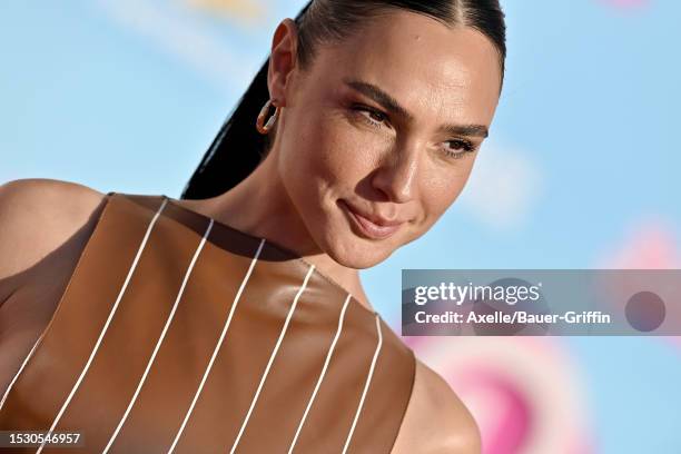 Gal Gadot attends the World Premiere of "Barbie" at Shrine Auditorium and Expo Hall on July 09, 2023 in Los Angeles, California.