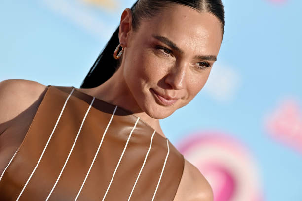 Gal Gadot attends the World Premiere of "Barbie" at Shrine Auditorium and Expo Hall on July 09, 2023 in Los Angeles, California.