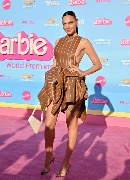 Gal Gadot attends the World Premiere of "Barbie" at Shrine Auditorium and Expo Hall on July 09, 2023 in Los Angeles, California.
